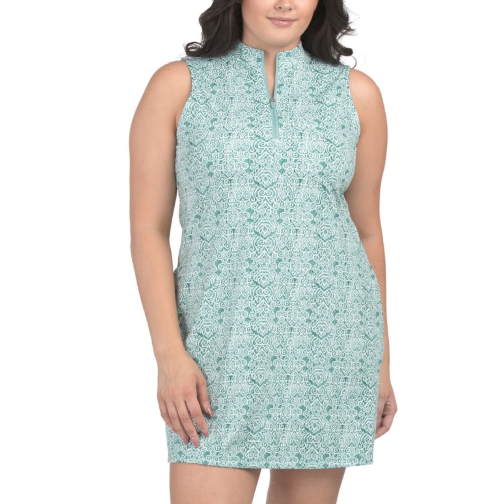 New Tommy Bahama Aubrey IslandZone Dress Green Sophie lkat